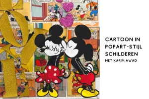 Hobbytrainingen, creatieve cursussen, schilderen. leer de mooiste popart style kunst te schilderen met een cursus cartoon schilderen.