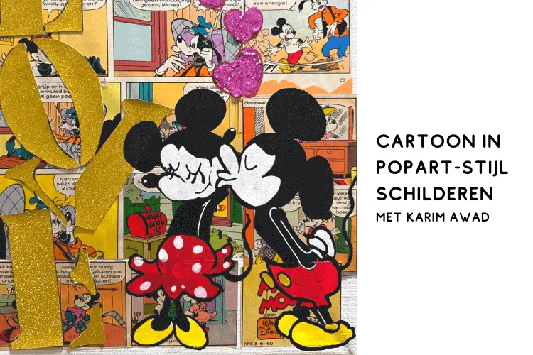 Hobbytrainingen, creatieve cursussen, schilderen. leer de mooiste popart style kunst te schilderen met een cursus cartoon schilderen.
